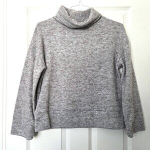 A New Day Heathered Gray Cowl Neck Sweater